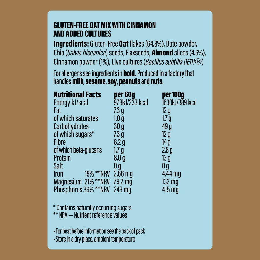 Cinnamon ingredients and nutrition